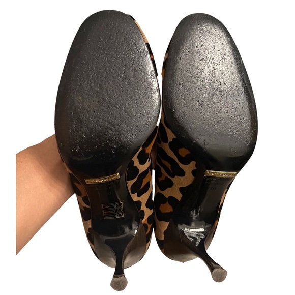 Dolce & Gabbana Animal Print Mary Jane Peep-toe Shoes - Picture 5 of 5